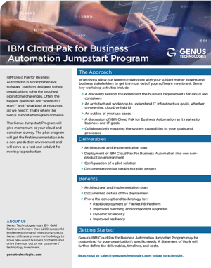 Jumpstart Program for IBM Cloud Pak